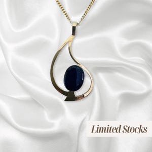 Lapis Lazuli handmade pendant, Sterling Silver 925, Vintage symbol Style, Fashion Jewelry, Afghanistan, Lapis Lazuli