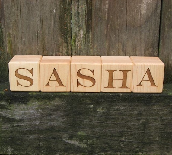 etsy baby name blocks