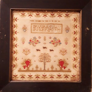 Matilda Nottingham 1837 PDF Cross Stitch Chart, Reproduction Sampler