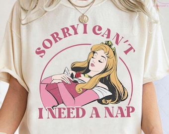 Comfort Color Disney Aurora Princess Nap Shirt, Sleeping Beauty Retro Shirts, Magic Kingdom Tee, Disneyland Family Trip Shirt, Birthday Gift