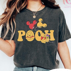 Comfort Color Disney Winnie The Pooh Characters Shirt, Piglet Tigger Eeyore Shirts, Magic Kingdom Tee, Disneyland Family Trip, Birthday Gift