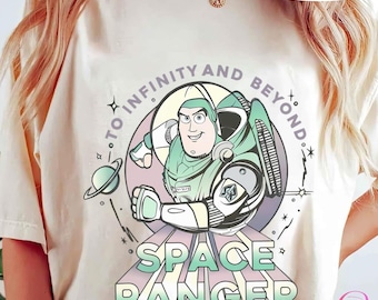 Disney Pixar Toy Story T-shirt, Retro Buzz Lightyear Space Ranger Shirt, Comfort Colors, Birthday Gift Tee, Disneyland Family Trip