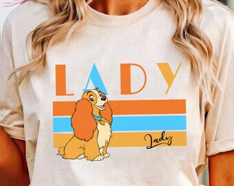 Disney Lady And The Tramp T-shirt, Lady Dog Lover Shirts, Comfort Color Tee, Disneyland Family Trip, Disney Vaction Shirt, Birthday Gift Tee
