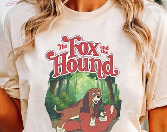 Der Fuchs und der Hundehund Shirt, Retro Tod und Kupfer T-Shirt, Vintage Disney Film Sweatshirt, Beste Freunde für immer Geschenk, 80er Jahre klassischer Tierliebhaber