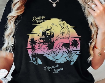 Disney Mermaid Lagoon Peter Pan Retro T-shirt, Vintage Peter Pan Shirts, Comfort Color Tee, Disneyland Family Trip Shirt, Birthday Gift Tee