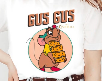 Disney Gus Gus-tröja, Prinsessan Askungen Gus Gus T-shirt, Disney Prinsessa T-shirt, Födelsedagspresent T-shirt, Magic Kingdom T-shirt, Disney Familjeresa