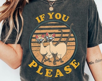 Disney Lady And The Tramp T-shirt, Si And Am If You Please Shirts, Disneyland Family Trip Shirt, Walt Disney World Shirt, Birthday Gift Tee