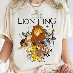 Retro Disney The Lion King Shirt, Disneyland Simba Timon Pumbaa T-shirt, Animal Kingdom Tee, Birthday Gift Shirts, Disney Family Trip