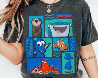 Disney Finding Dory And Friends T-shirt, Finding Nemo Character Shirts, Disneyland Family Trip Shirt, Magic Kingdom Shirt, Birthday Gift Tee