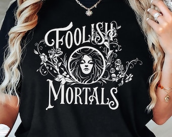 Camisa Disney Halloween Madame Leota Foolish Mortals, camiseta de la mansión encantada, camiseta de noche de miedo, camisas de regalo de cumpleaños, viaje familiar a Disneyland