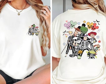 2 Side Toy Story Halloween Disney Shirt, Buzz Lightyear Woody And Friends T-shirt, Disneyland Family Trip, Gift For Men Women Kids Toddler