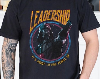 Retro lustiges Darth Vader Führung Star Wars T-Shirt, es geht um das Anheben von Menschen Hemden, Komfort Farbe T-Shirt, Disneyland Familien Reise Shirt