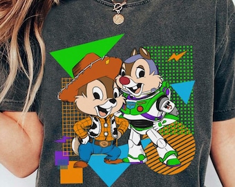 Disney Chip And Dale Toy Story T-shirt, Chip N Dale Rescue Ranger Shirts, Comfort Color Tee, Disneyland Couple Matching Tee, Birthday Gift
