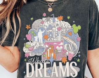 Vintage Disney What Dreams Are Made Of Shirt, Retro Disney World Magic Kingdom Tee, Disneyland Family Vacation 2026, Matching Disney Trip