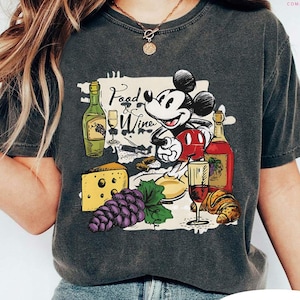 Disney Epcot Food And Wine T-shirt, Mickey Classic Epcot Food And Wine Festival Shirts, Comfort Color Tee, Disneyland Family Trip Shirt