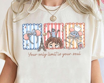 Ratatouille Shirt, Chef Remy Sweatshirt, Your Only Limit Is Your Soul Tee, Epcot France Pavilion Shirt, Disney Food And Wine Festival Shirts