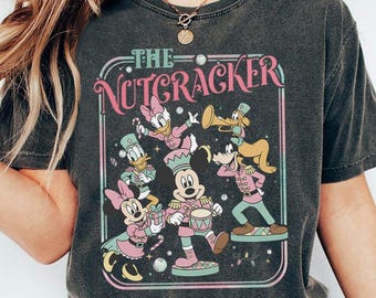 Disney Nutcracker Christmas Shirt, Mickey Minnie Donald Daisy Goofy Pluto Tee, Christmas Ballet Sweatshirt,Toy Soldier Holiday Matching Gift