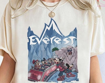Disney Expedition Everest-shirt, Mickey Minnie Goofy-shirts, Animal Kingdom-achtbaantrui, wdw Trip Family Matching Vacation Tee