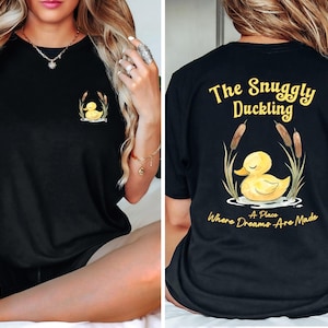 Dwustronna koszulka z przytulną kaczuszką, koszulka z grafiką „Zaplątany pub”, strój do picia Disney Epcot, Magic Kingdom Bound, subtelne koszulki z bajkowej tawerny