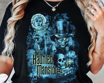 Disney The Haunted Mansion Scary Halloween T-shirt, Vintage Haunted Mansion Spooky Season Shirts, Family Trip Shirt, Comfort Color Tee