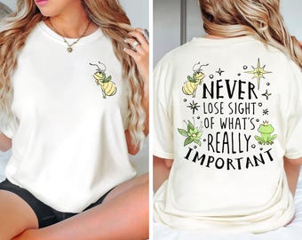 Ray Firefly Princess And The Frog Shirt, Never Lose Sight Sweatshirt, 2 Sided Evangeline Star Graphic Tee, Disney World Vacation Family Gift
