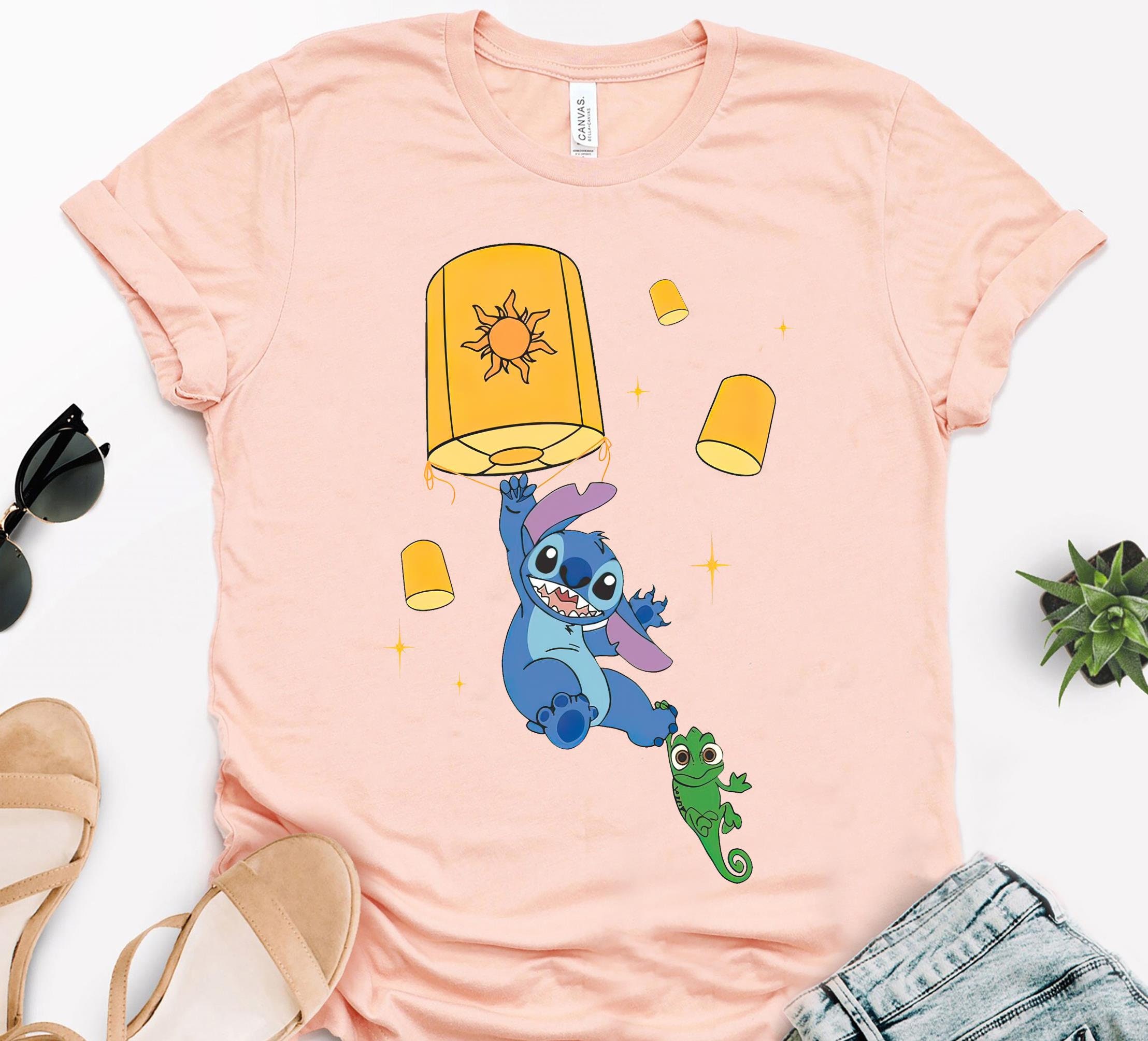 Disney Princess Rapunzel Tangled Shirt, Floating Lanterns Stitch With ...