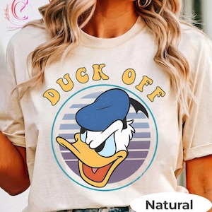 Retro Funny Donald Duck Duck Off Shirt, Disney Grumpy Duck Shirts, Magic Kingdom Shirt, Disneyland Family Trip Shirt, Birthday Gift Tee
