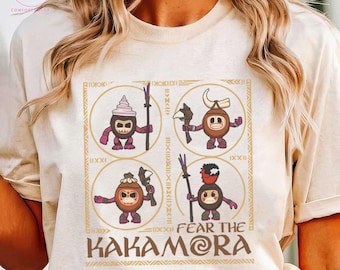 Camiseta "Fear The Kakamora", Camiseta de Moana y los Piratas del Coco, Camiseta para viaje a Disneyland, Vacaciones de villanos de Disney, Camiseta de Moana para niños, Camisetas familiares de Disney