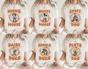 Disney Skeleton Squad Shirt, Mickey Minnie Halloween Tee, Trick Or Treat Family Matching, Magic Kingdom Fall Trip, Disney Ghost Vacation