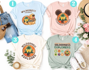 Wilderness Explorer Shirt, Disney Up Dug Dog Tee, Animal Kingdom Trip Sweatshirt, Disneyland Family Vacation, Watercolor Pixar Matching Tee