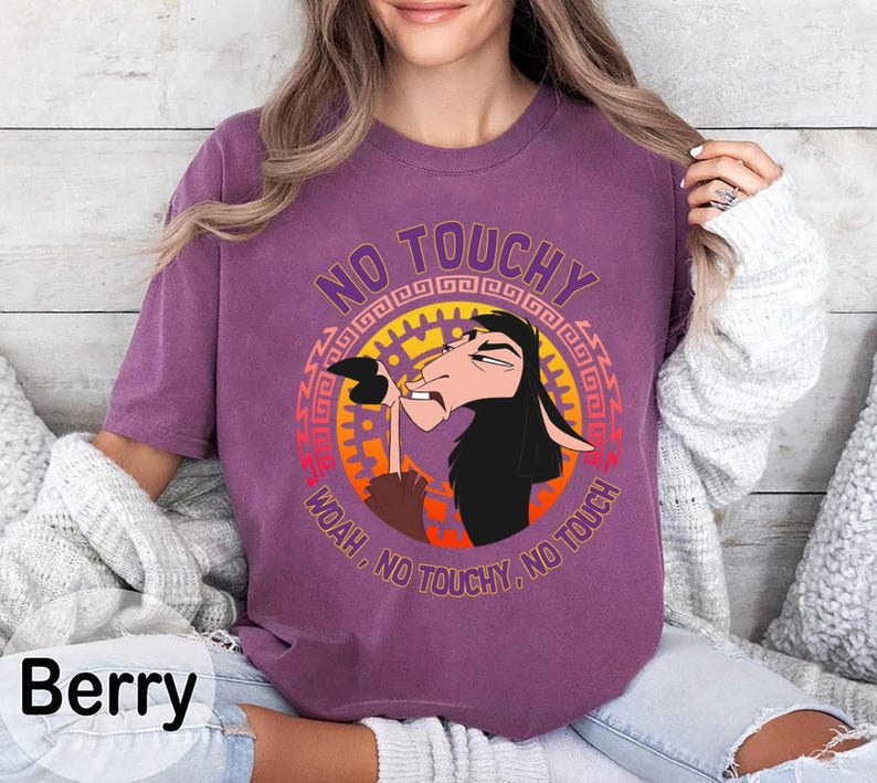 Kuzco Llama No Touchy Shirt, Emperors New Groove Funny Quote Tee, Woah ...
