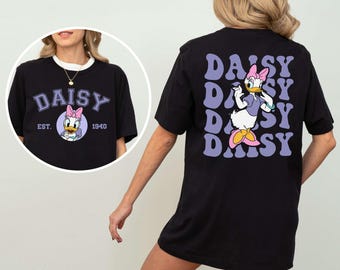 Camiseta vintage de Disney Daisy Duck (1940), camisetas de Mickey y sus amigos, camiseta de colores suaves, camiseta para viaje familiar a Disneyland, camiseta de regalo de cumpleaños
