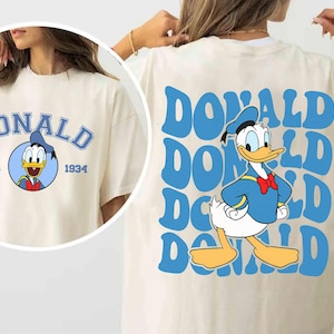 Disney Donald Duck Est 1934 Vintage T-shirt, Mickey And Friends Shirts, Comfort Color Tee, Disneyland Family Trip Shirt, Birthday Gift Tee