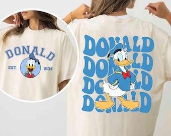 Disney Donald Duck Est 1934 Vintage T-shirt, Mickey And Friends Shirts, Comfort Color Tee, Disneyland Family Trip Shirt, Birthday Gift Tee