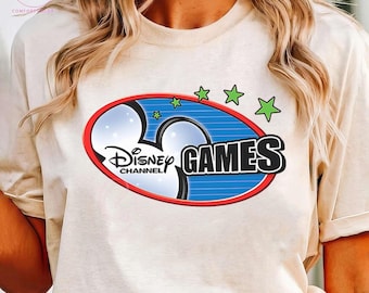 Chemise gaming Mickey Disney, chemises classiques logo jeux Disney Channel, chemise Magic Kingdom, chemise voyage en famille Disneyland, t-shirt cadeau d'anniversaire
