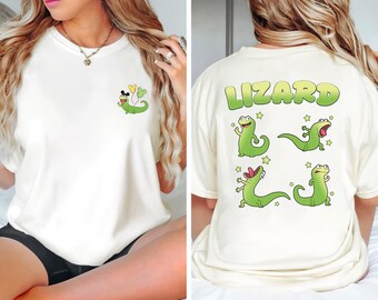 2 seitiges Vintage Eidechsen Entdecker Shirt, Animal Kingdom Familien Reise Outfit, Entdecke Reptilien T-Shirt, Zoo Urlaub Passend, Safari Abenteuer Top