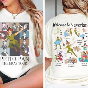 Retro Disney Peter Pan nie wachsen Shirt, Peter Pan Nimmerland Shirts, Magic Kingdom Shirt, Disneyland Familien Reise Shirt, Geburtstag Geschenk Tee