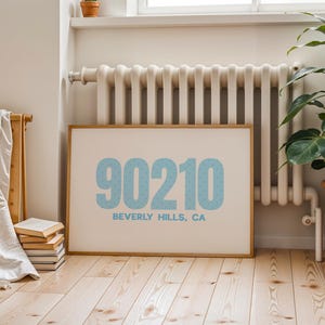 Aangepaste postcodeposter gepersonaliseerde stadsmuurkunst (digitale download) afbeelding 7