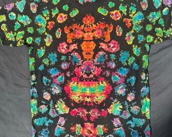 Reverse Tie Dye Kenney Style - Handmade Tie Dye Shirt -  Size L