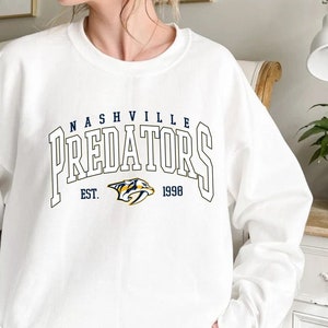 Vintage Nashville Predators Sweatshirt Hockey Fan - Trends Bedding