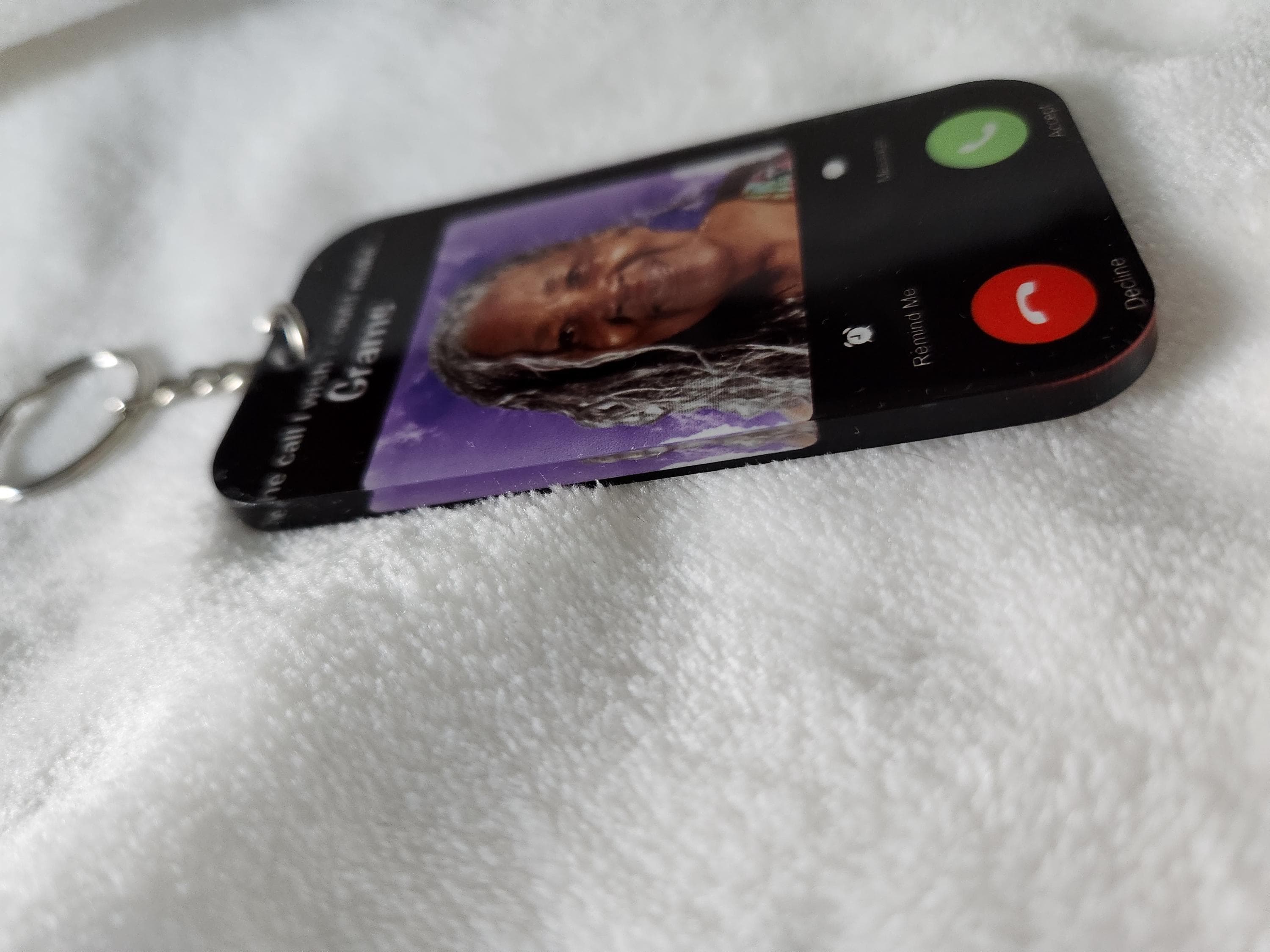 Personalized the Call I Wish I Could Make Keychains, Eternal Bond ...