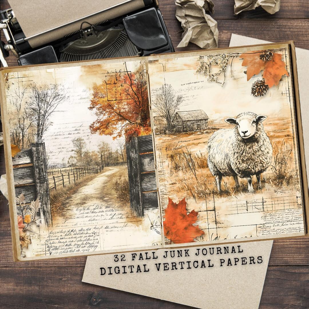 Autumn Junk Journal Kit: Cozy Fall Printable Pages (digital Download ...