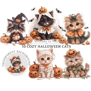 Vol 2 Halloween Cats Clipart Spooky Dog Clipart Cats in Costumes Halloween Cats Clip Art Cute Halloween Dog Halloween Cats Png Dog Lover Png