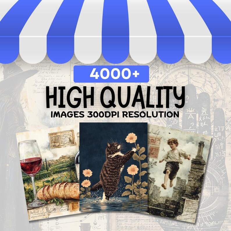 Lifetime Access, Junk Journal Digital Paper Bundle: Printable Ephemera ...