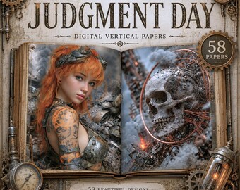Kit de journal indésirable steampunk : éphémères imprimables, art dieselpunk (téléchargement numérique)