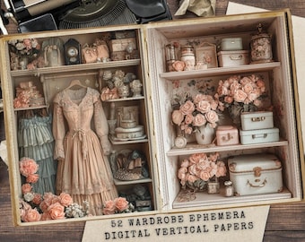 Vintage Wardrobe Ephemera: Victorian Clip Art Bundle (Digital Download)
