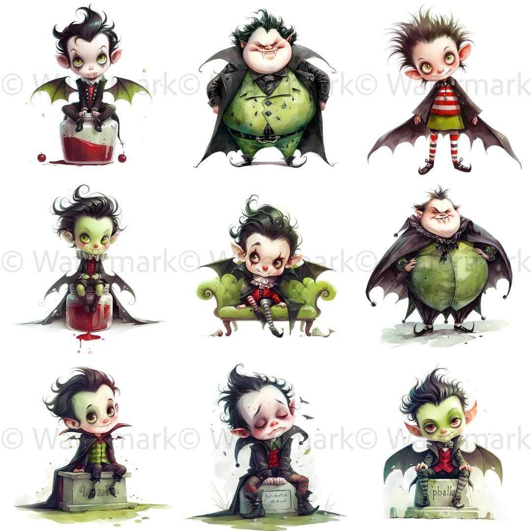 Lindo vampiro clipart PNG, adorable personaje de Halloween de estilo de  dibujos animados para scrapbooking, arte digital, manualidades, descarga  instantánea, lindo Drácula - Etsy México, image size:1080x1080