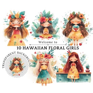 Hawajska Dziewczyna Clipart, Hawajski Clipart PNG, Hula Dziewczyna Clipart, Duma Słodki Kot PNG, Aloha Clipart, Hawaje Clip Arts, Pobieranie Cyfrowe, PNG