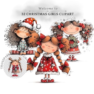 Christmas Dress Clipart - Etsy