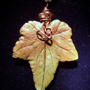 autumn leaf pendant
